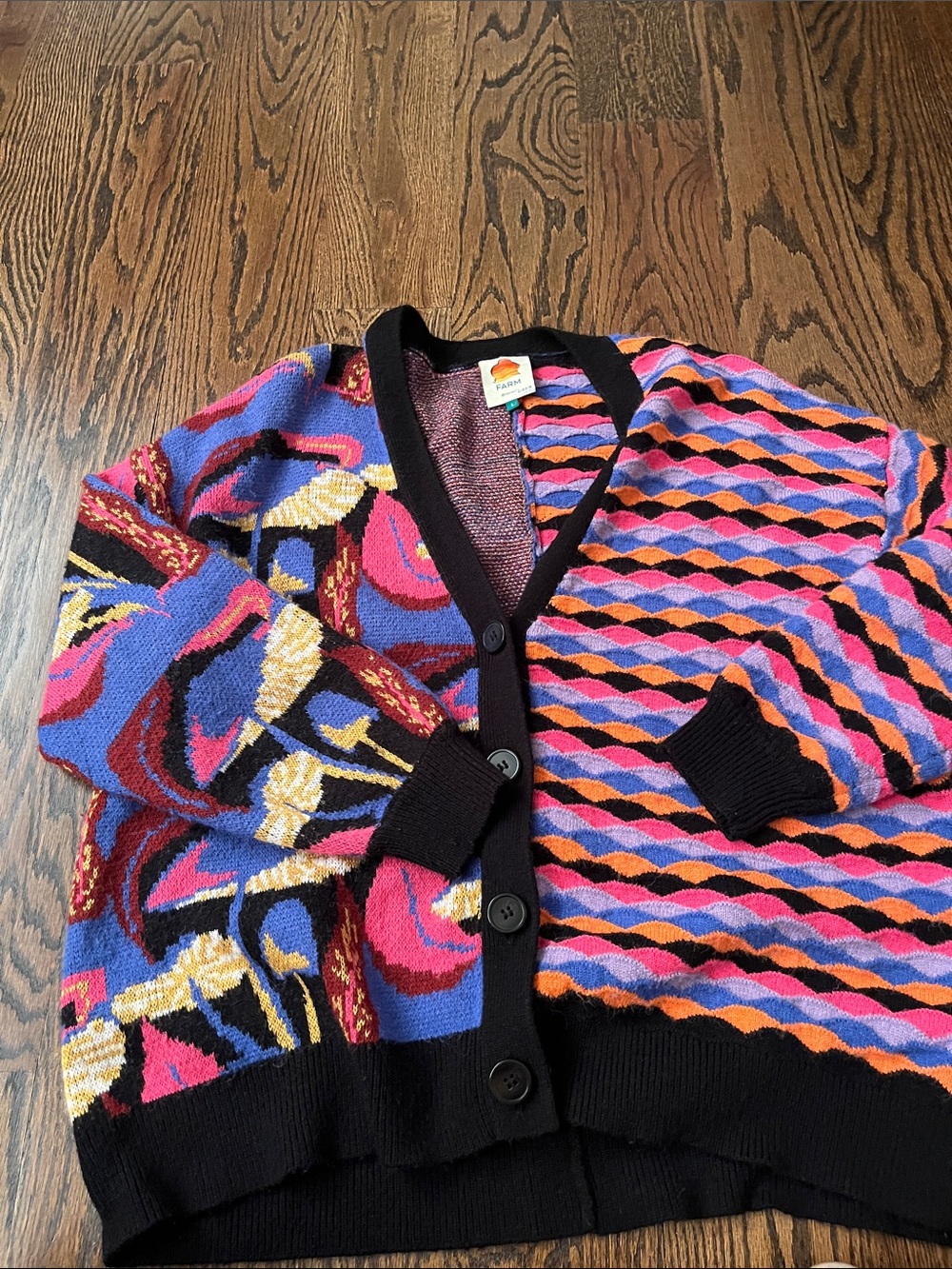 FARM Rio Mixed Mushrooms Funky Knit Cardigan - Picture 10 of 12